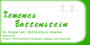 kemenes bottenstein business card